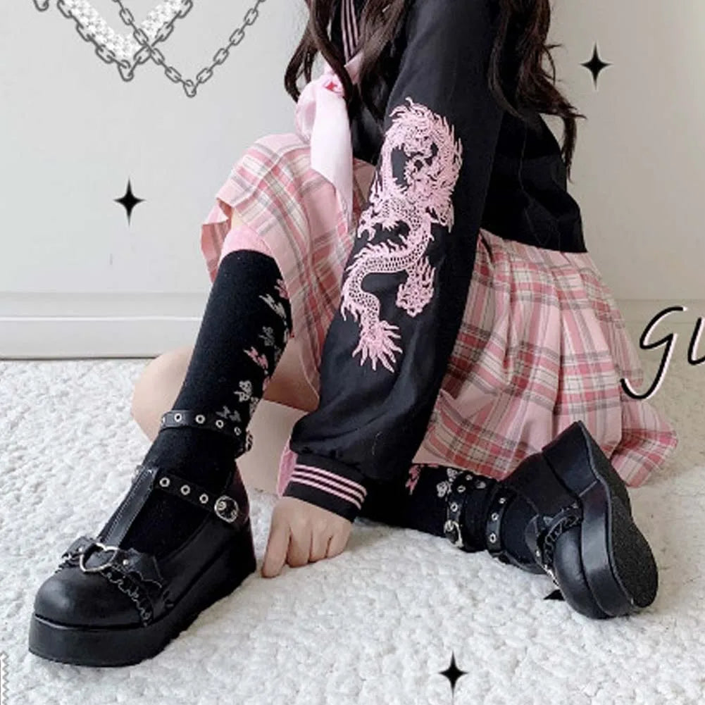 Bottines gothiques dans le style de Marry Janes
