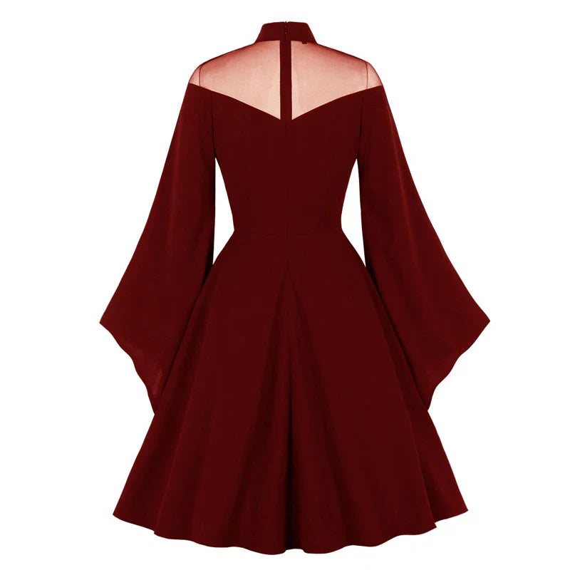 Rotes Gothic-Abendkleid