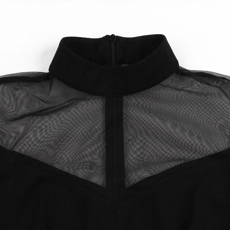 Gothic-Abendkleid, schwarz