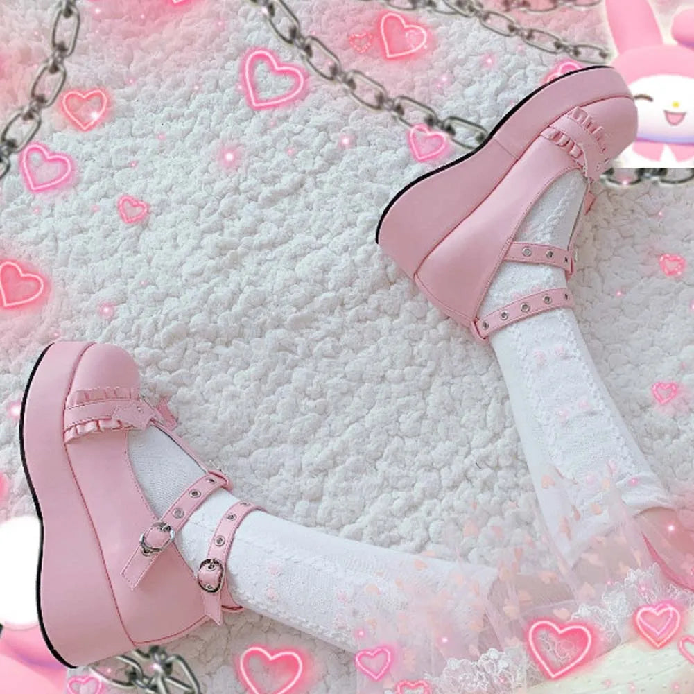 Bottines gothiques dans le style de Marry Janes