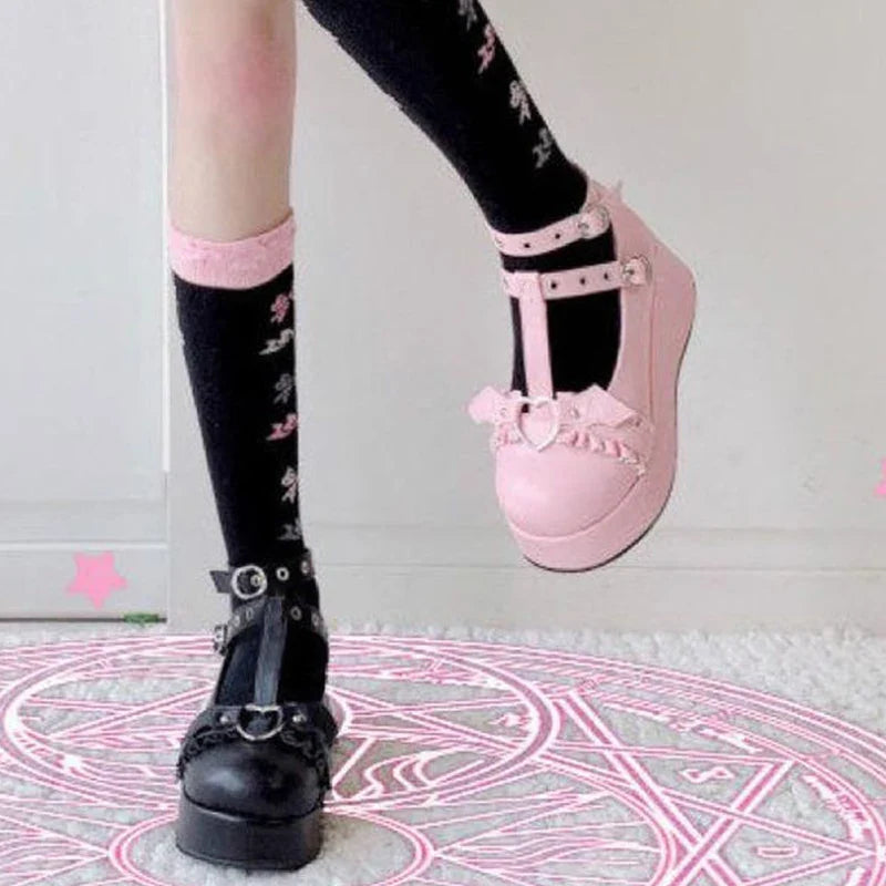 Bottines gothiques dans le style de Marry Janes