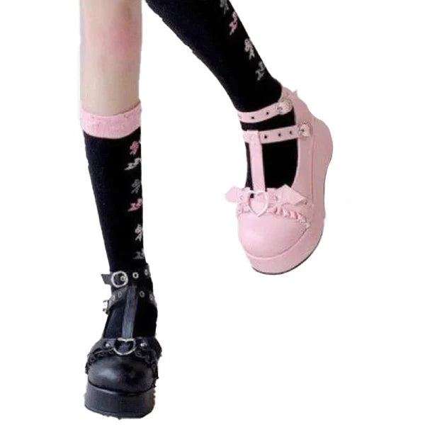 Bottines gothiques dans le style de Marry Janes