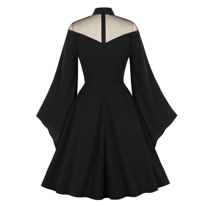 Gothic-Abendkleid, schwarz