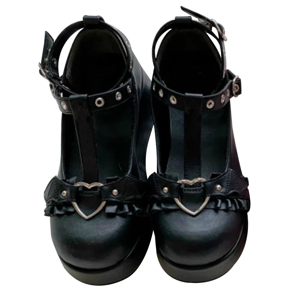 Bottines gothiques dans le style de Marry Janes