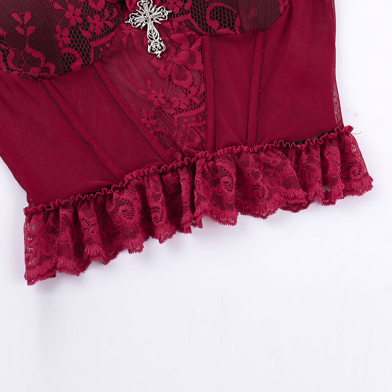 Rotes Vintage-Top