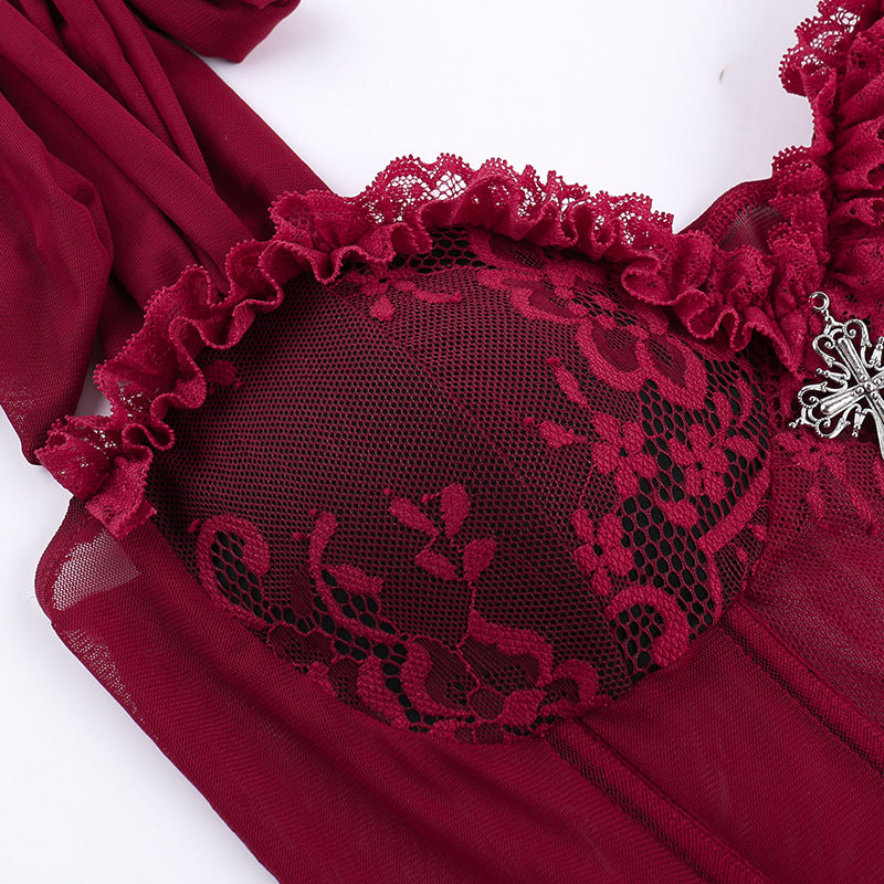 Rotes Vintage-Top