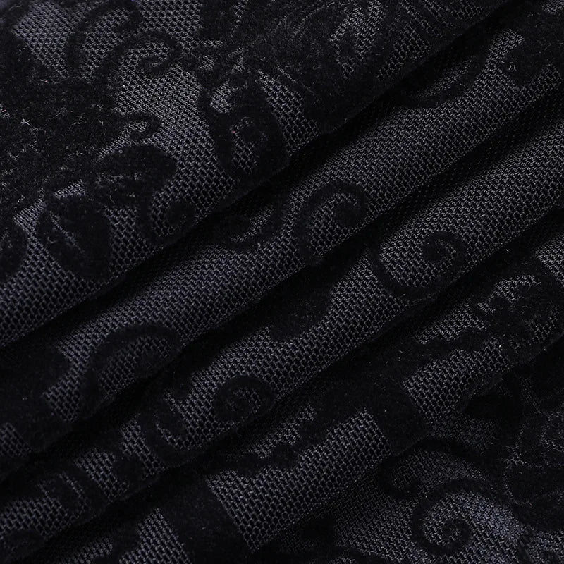Schwarze Gothic Vintage Hose