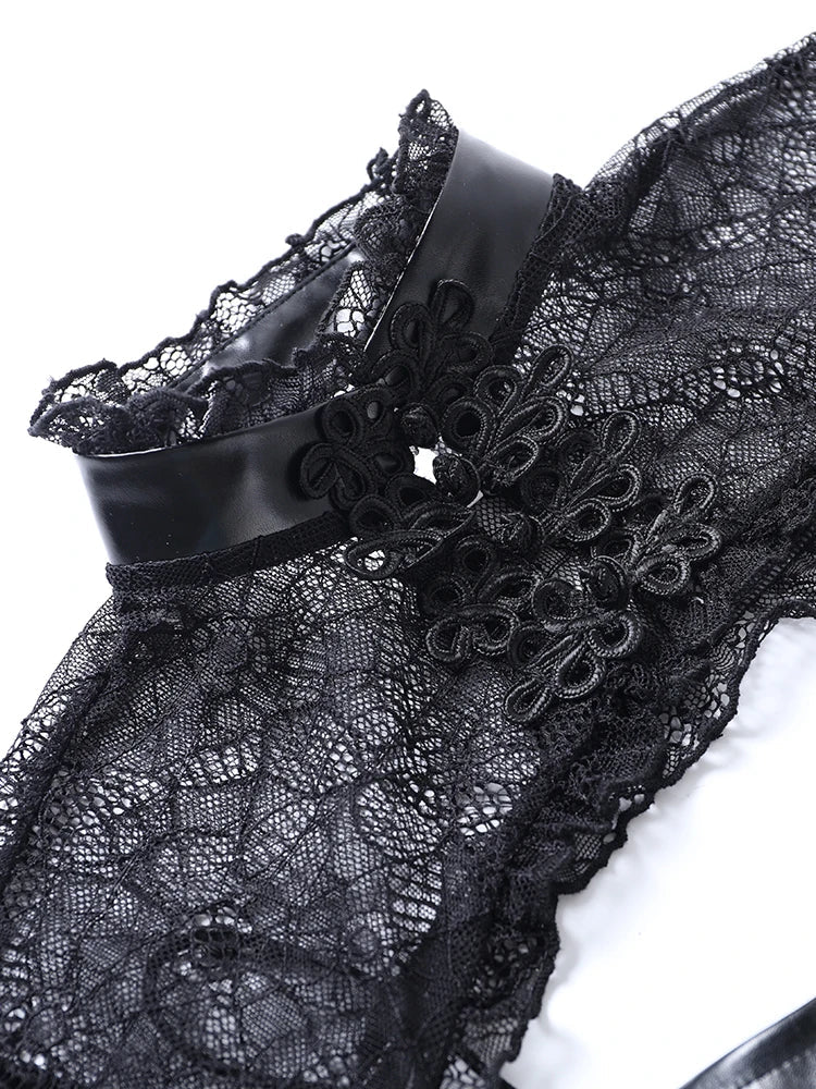 Kurzes Goth-Punk-Kleid