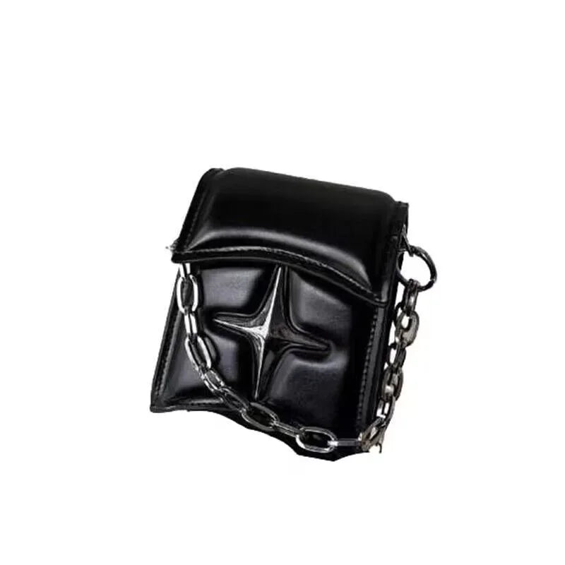 Sac chaîne avec croix - noir
