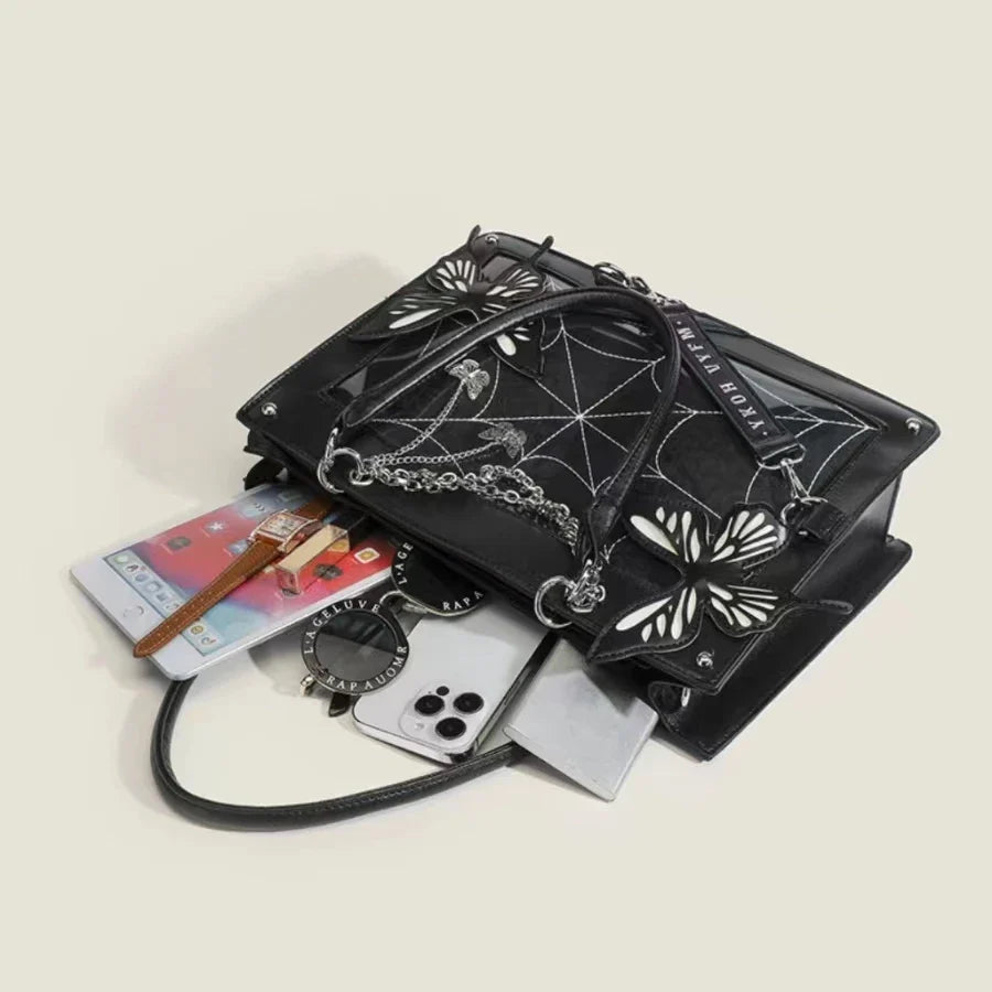 Sac toile d'araignée - noir