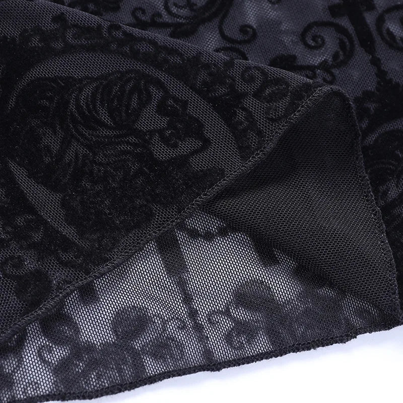 Schwarze Gothic Vintage Hose