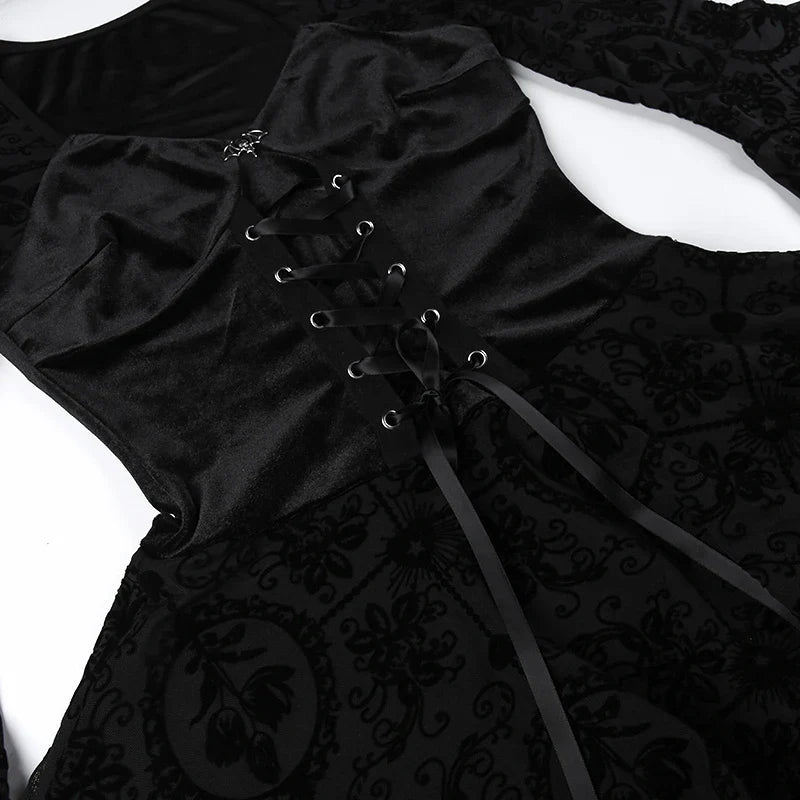 VIKTORIANISCHES GOTISCHES SPITZENKLEID