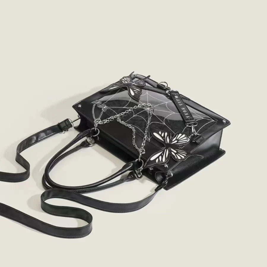 Sac toile d'araignée - noir
