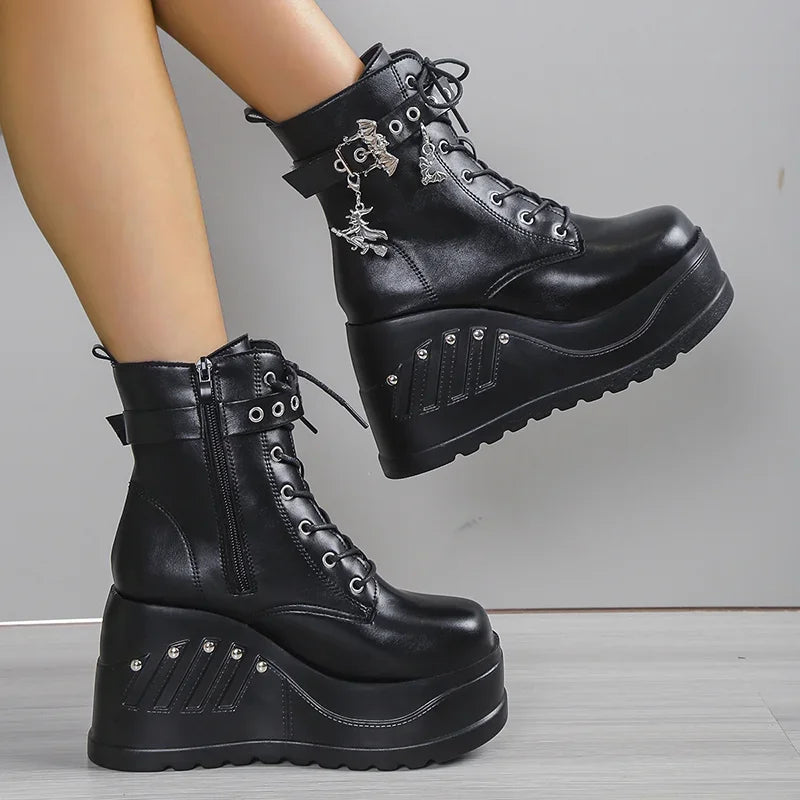 Abyssal hohe schwarze Stiefel