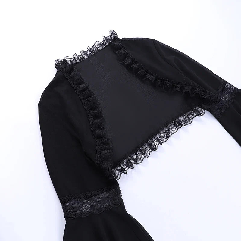 Corset en dentelle de velours