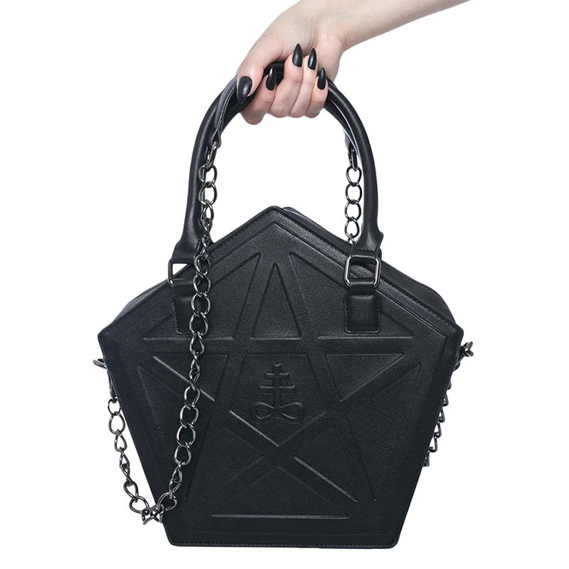 Gothic-Tasche mit Pentagramm