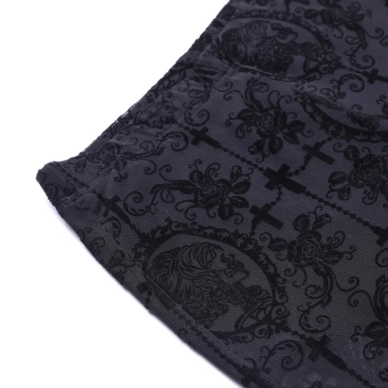 Schwarze Gothic Vintage Hose