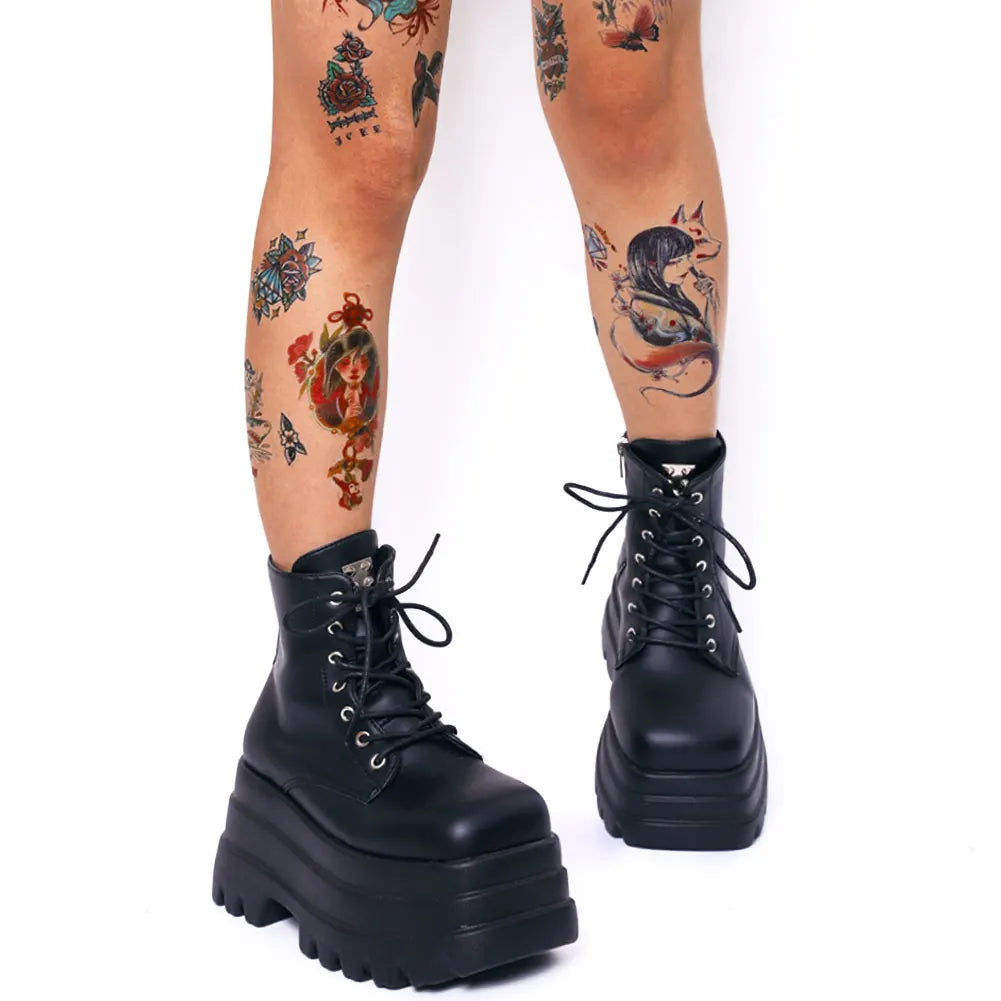 Gothic-Schuhe mit Dreifachkeil
