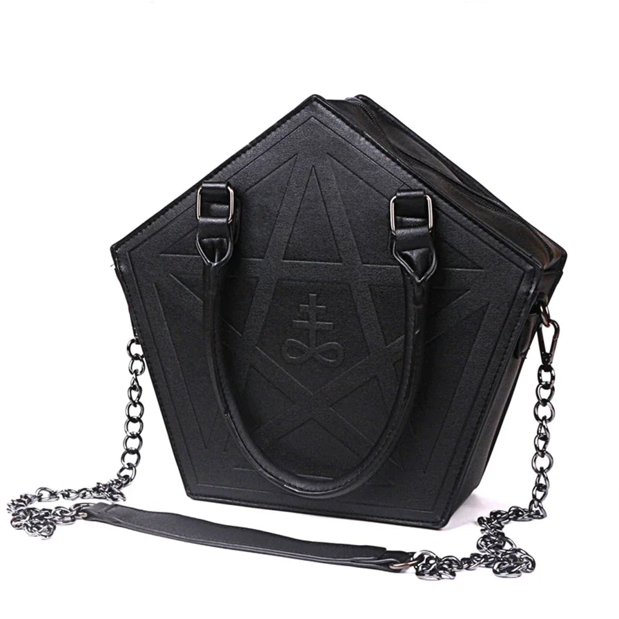Gothic-Tasche mit Pentagramm