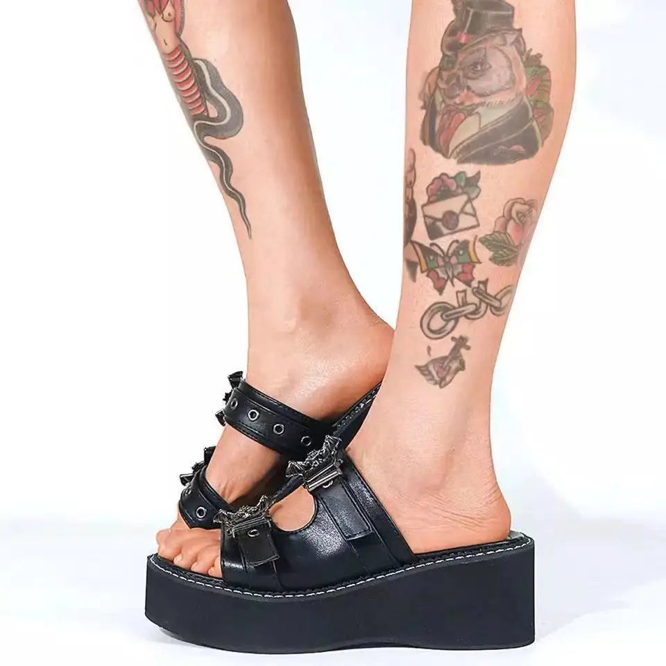 Chaussures à plateforme vampire