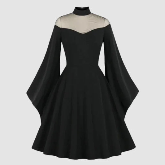 Gothic-Abendkleid, schwarz