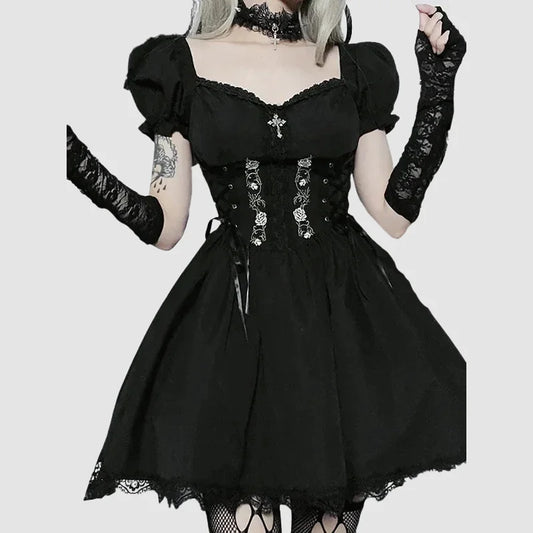 Gothic-Lolita-Kleid dunkel