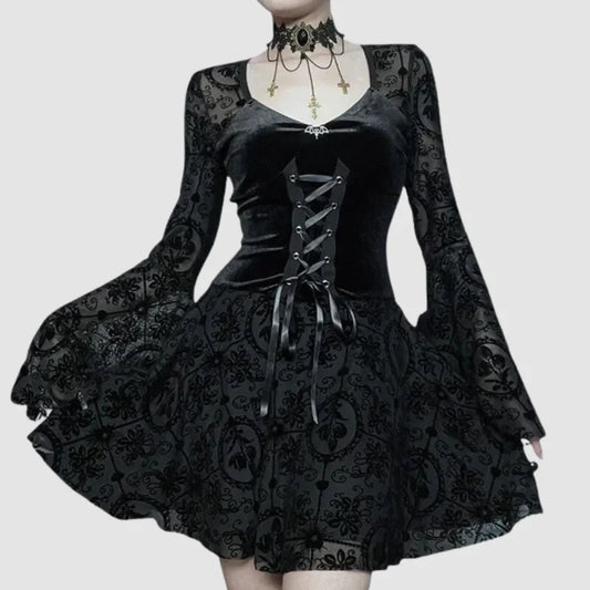 VIKTORIANISCHES GOTISCHES SPITZENKLEID