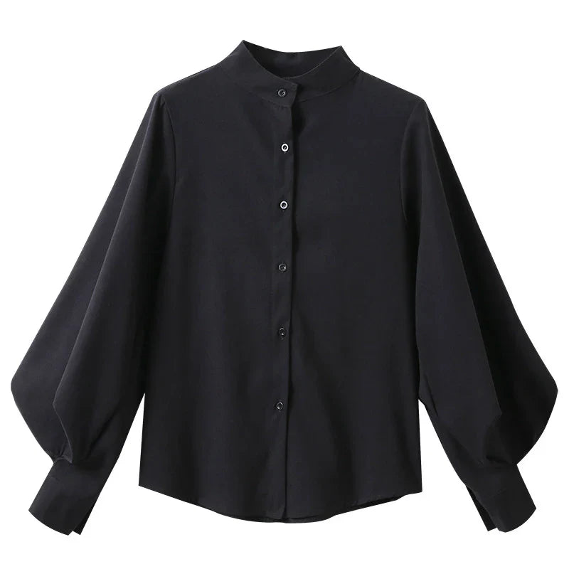 Chemise gothique noire style big o'lantern