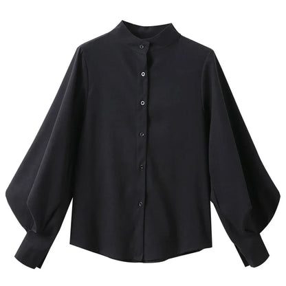 Chemise gothique noire style big o'lantern