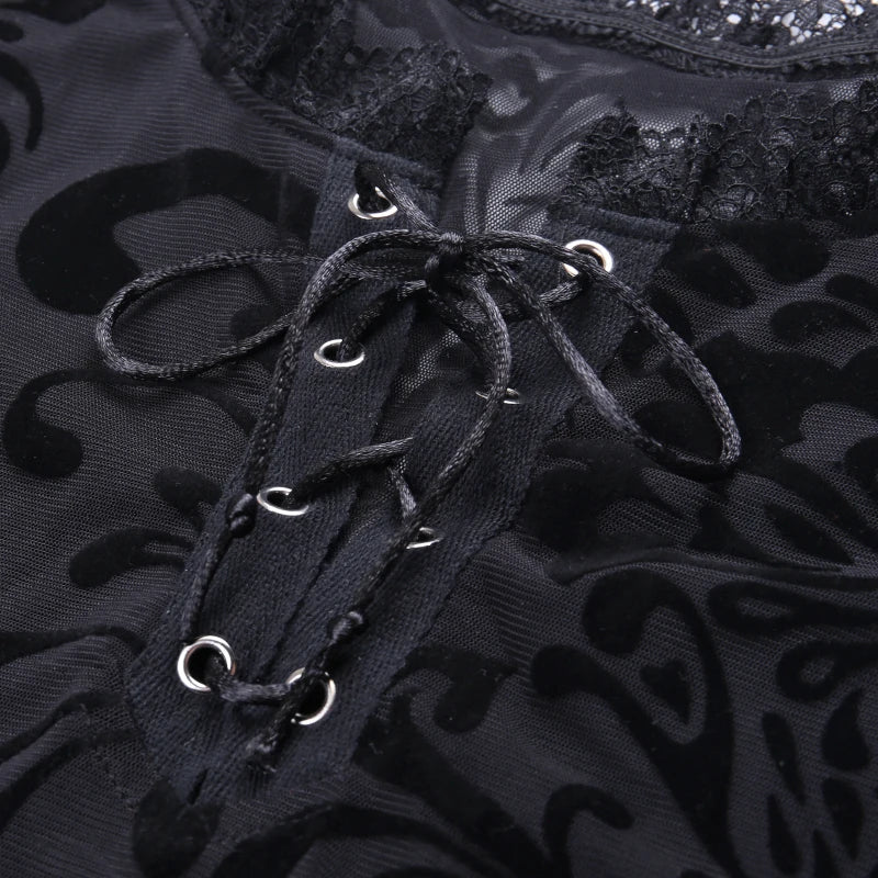 Gothic-Body aus Spitze