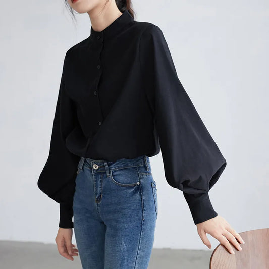 Chemise gothique noire style big o'lantern