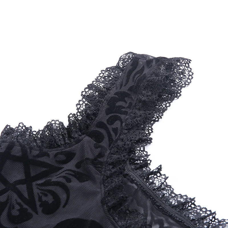 Gothic-Body aus Spitze