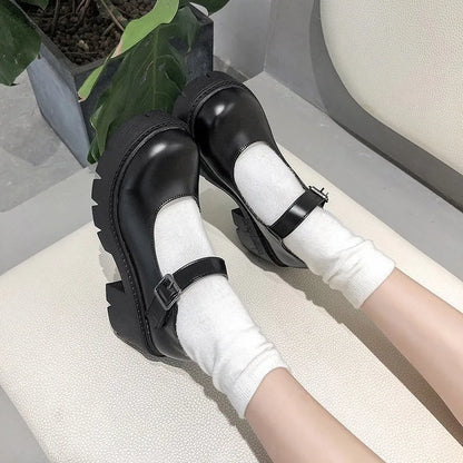 Escarpins noirs style japonais