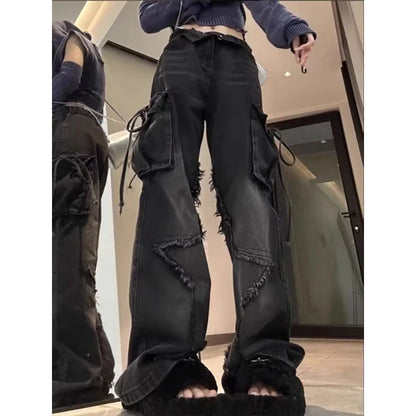 Gothic Baggy-Hose - schwarz
