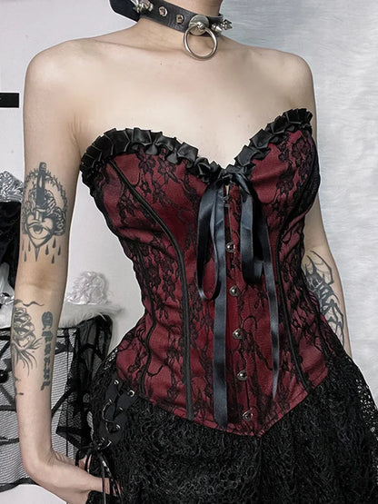 Corset gothique lacé