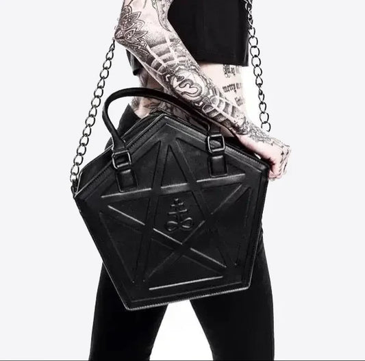 Gothic-Tasche mit Pentagramm