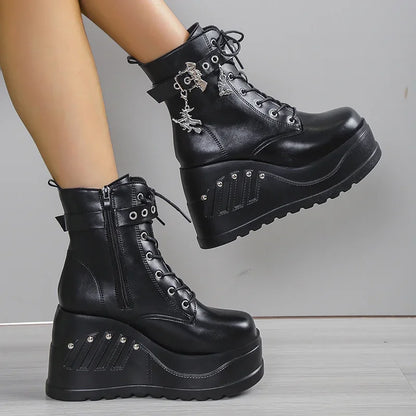 Abyssal hohe schwarze Stiefel