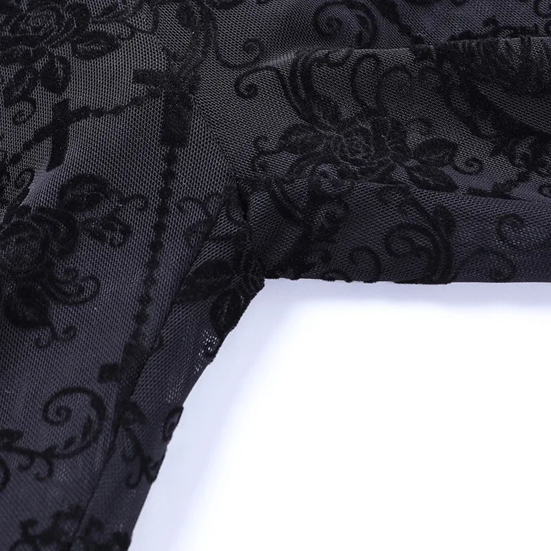 Schwarze Gothic Vintage Hose