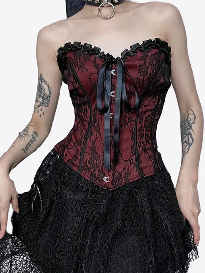 Corset gothique lacé