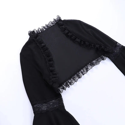 Corset en dentelle de velours