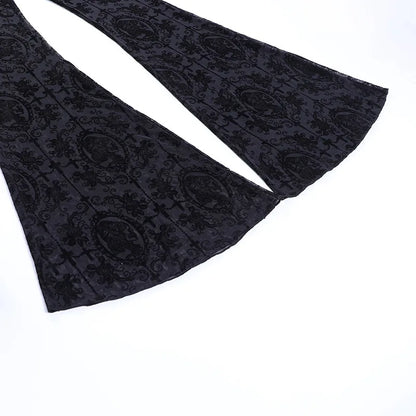 Schwarze Gothic Vintage Hose