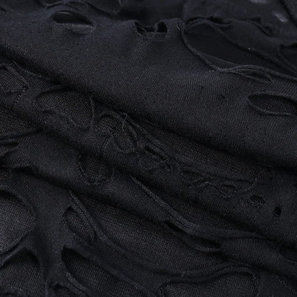 Kurzes Gothic-Kleid mit Löchern