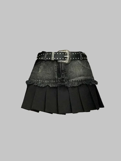 Mini jupe gothique noire